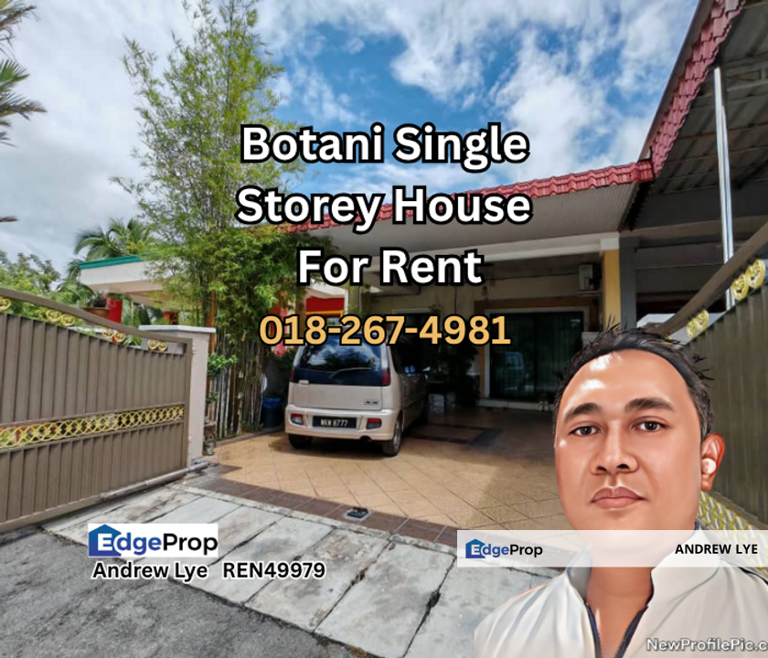 Botani Single Storey House For Rent , Perak, Ipoh