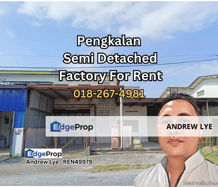Pengkalan Semi Detached Factory For Rent , Perak, Ipoh