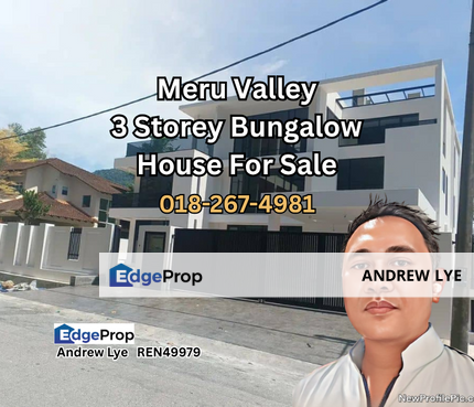 Meru Valley 3 Storey Bungalow House For Sale , Perak, Ipoh