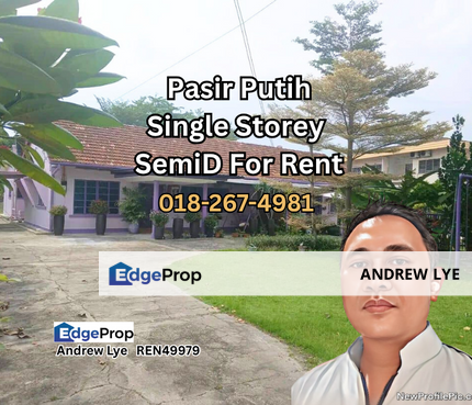 Pasir Putih Single Storey Semi Detached House For Rent, Perak, Kinta