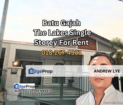 Batu Gajah The Lakes Single Storey House For Rent, Perak, Batu Gajah