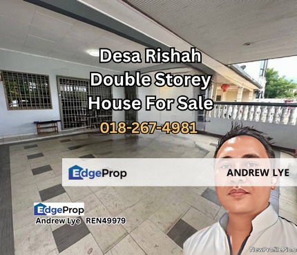 Desa Rishah Double Storey House For Sale , Perak, Kinta