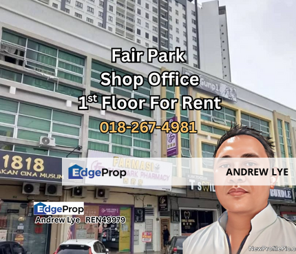 Fair Park Shop Office 1st Floor For Rent, Perak, Ipoh