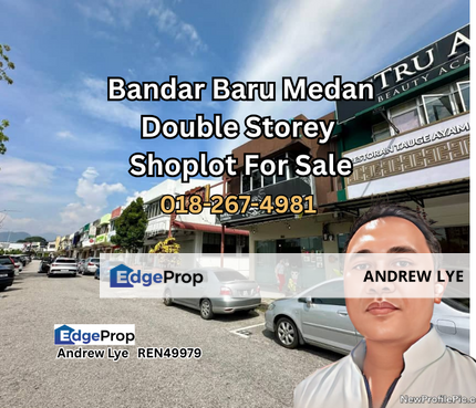 Bandar Baru Medan Double Storey Shoplot for Sale, Perak, Ipoh