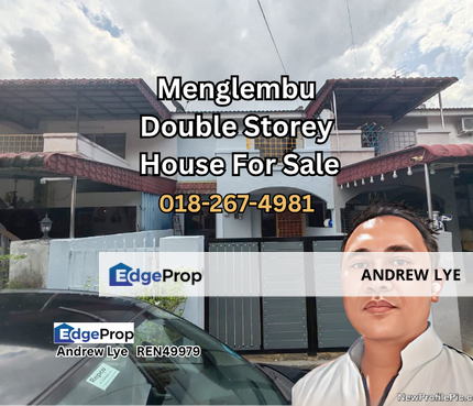 Menglembu Double Storey House For Rent, Perak, Kinta