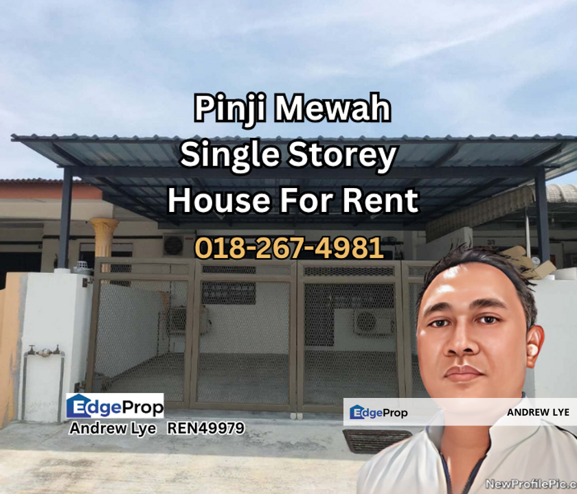 Taman Pinji Mewah Single Storey House For Rent, Perak, Lahat