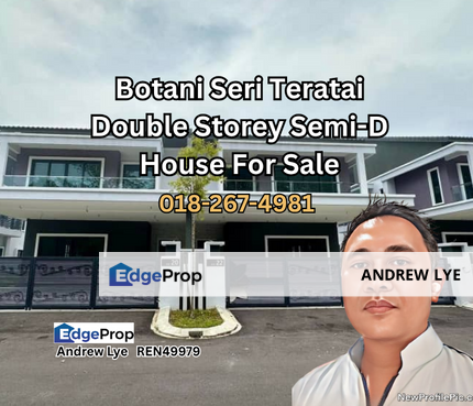 BOTANI SERI TEERATAI DOUBLE STOREY SEMI DETACHED HOUSE FOR SALE , Perak, Ipoh
