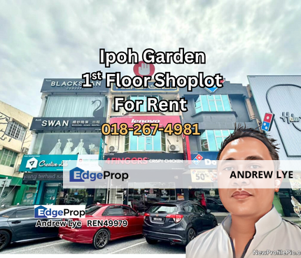 Ipoh Garden 1st Floor Shoplot for Rent , Perak, Ipoh