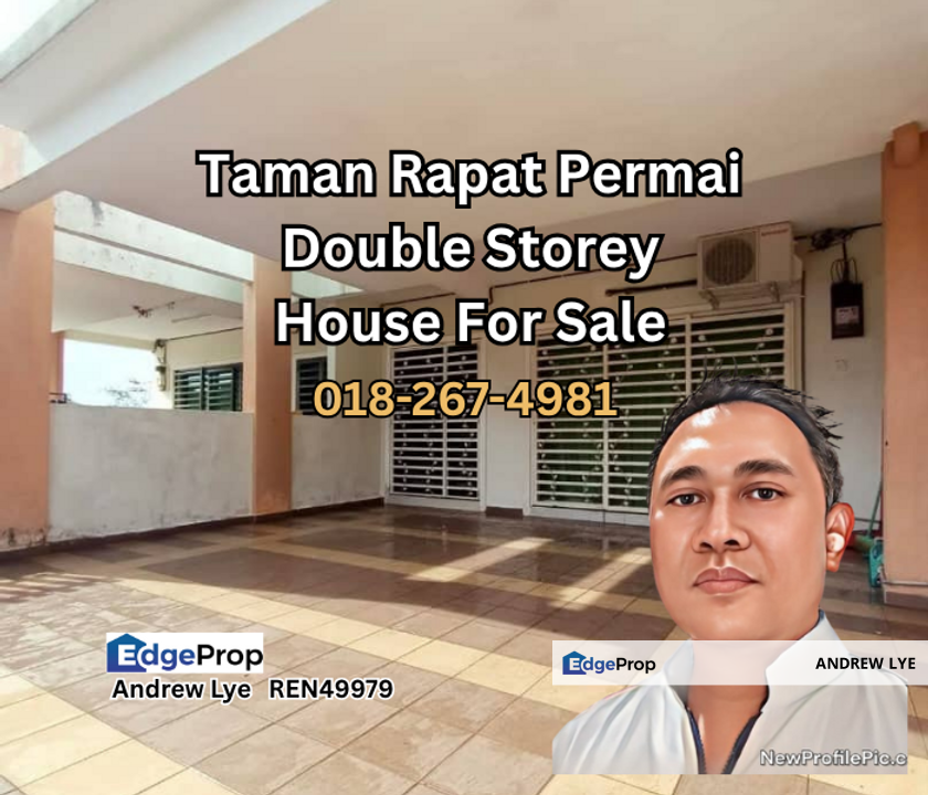 Taman Rapat Permai Double Storey House For Sale, Perak, Ipoh