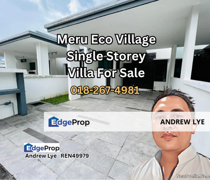 Meru Valley Eco Village Single Storey Villa For Sale , Perak, Ipoh