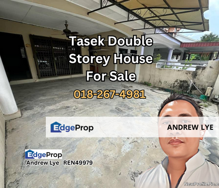 Tasek Double Storey House For Sale, Perak, Ipoh