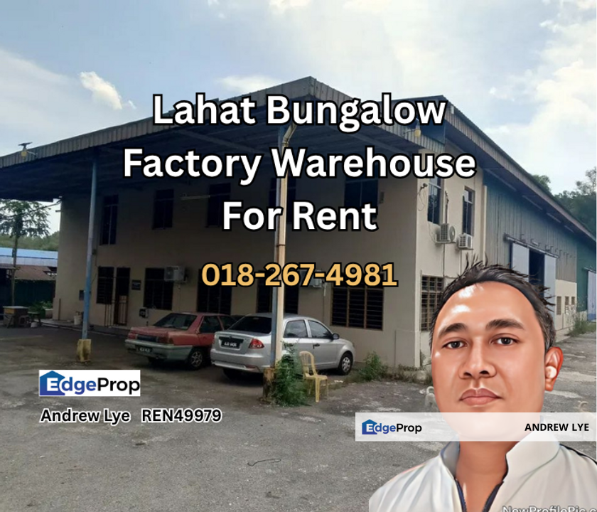 Lahat Bungalow Factory Warehouse for Rent, Perak, Menglembu