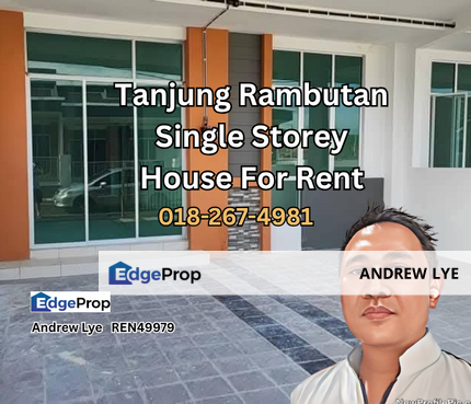 Tanjung Rambutan Tanjung Utara Single Storey House For Rent, Perak, Tanjong Rambutan