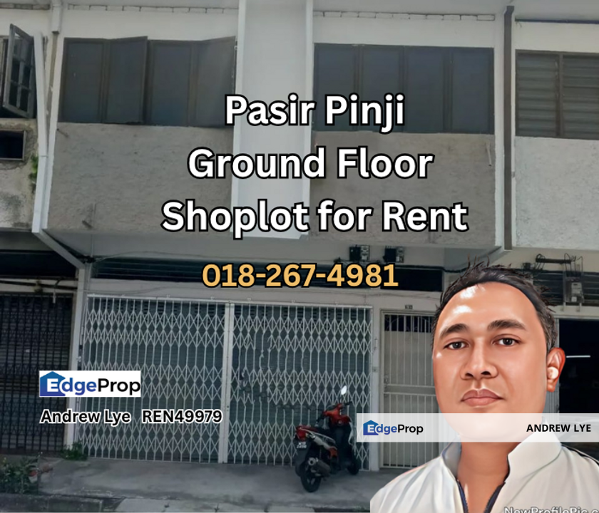Pasir Pinji Ground Floor Shoplot for Rent, Perak, Ipoh