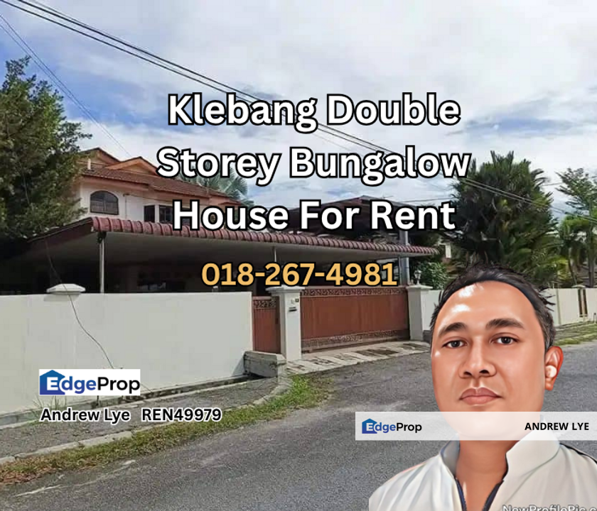 Bandar Baru Sri Klebang Double Storey Bungalow House For Rent, Perak, Kinta