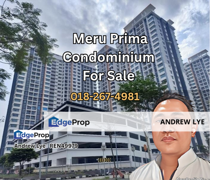 Meru Prima Condominium For Sale , Perak, Kinta