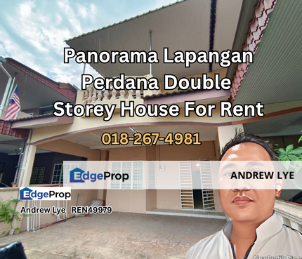 Panorama Lapangan Perdana Double Storey House For Rent, Perak, Ipoh