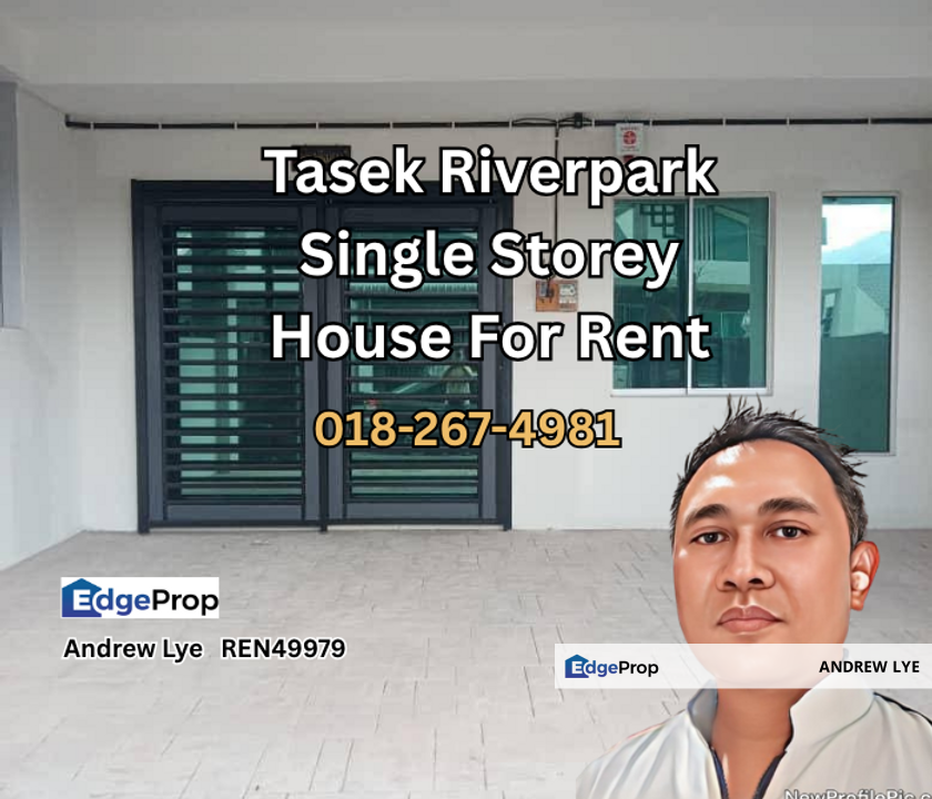 Tasek RiverPark Single Storey House For Rent, Perak, Ipoh