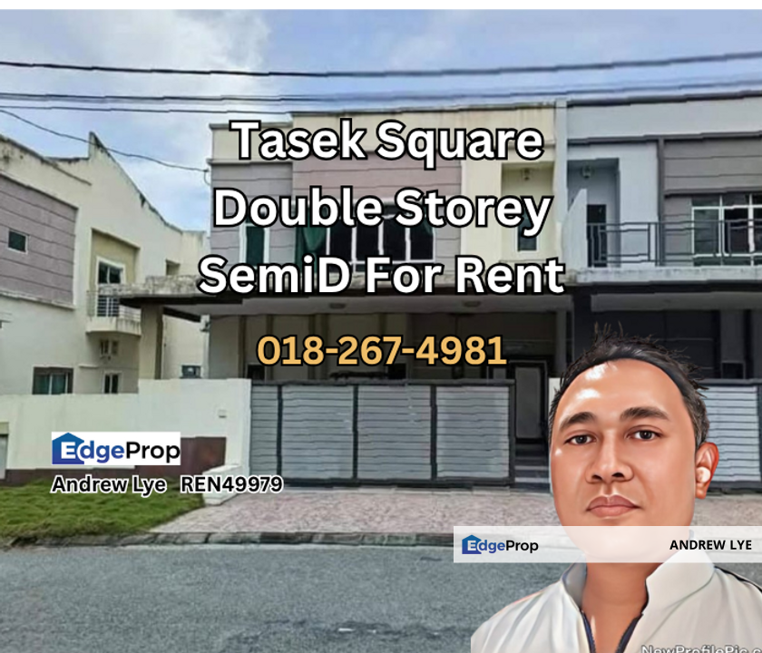 Tasek Square Double Storey Semi Detached House For Rent , Perak, Ipoh