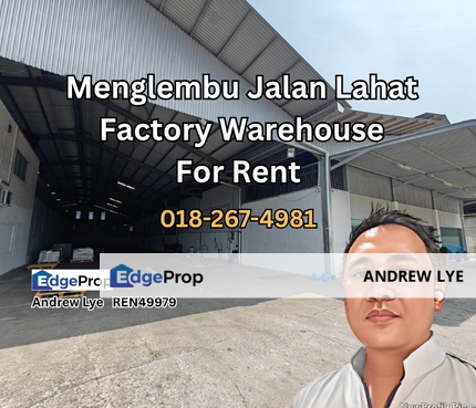 Menglembu Jalan Lahat Factory Warehouse for Rent, Perak, Menglembu