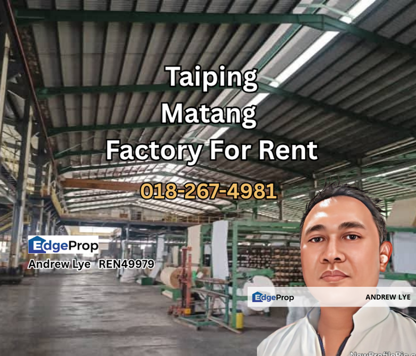 Taiping Matang Factory Warehouse for Rent , Perak, Taiping
