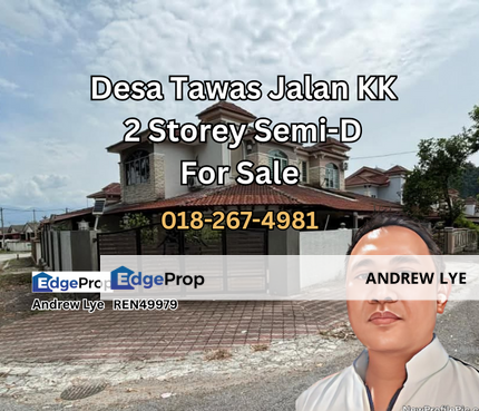 Desa Tawas Gemilang Jalan Kuala Kangsar Double Storey Semi Detached House For Sale , Perak, Kinta