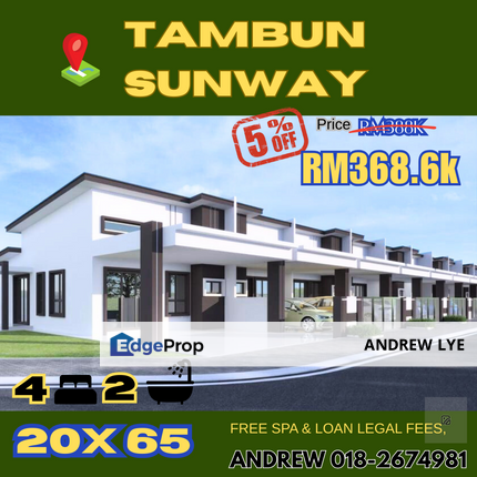 TAMBUN RUMAH BARU SATU TINGKAT ARENA PERPADUAN, Perak, Ulu Kinta