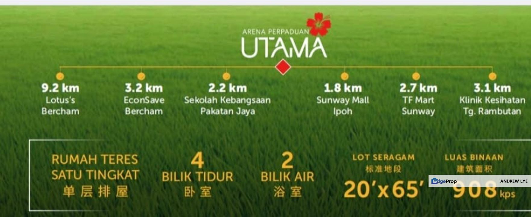 TAMBUN RUMAH BARU SATU TINGKAT ARENA PERPADUAN, Perak, Ulu Kinta