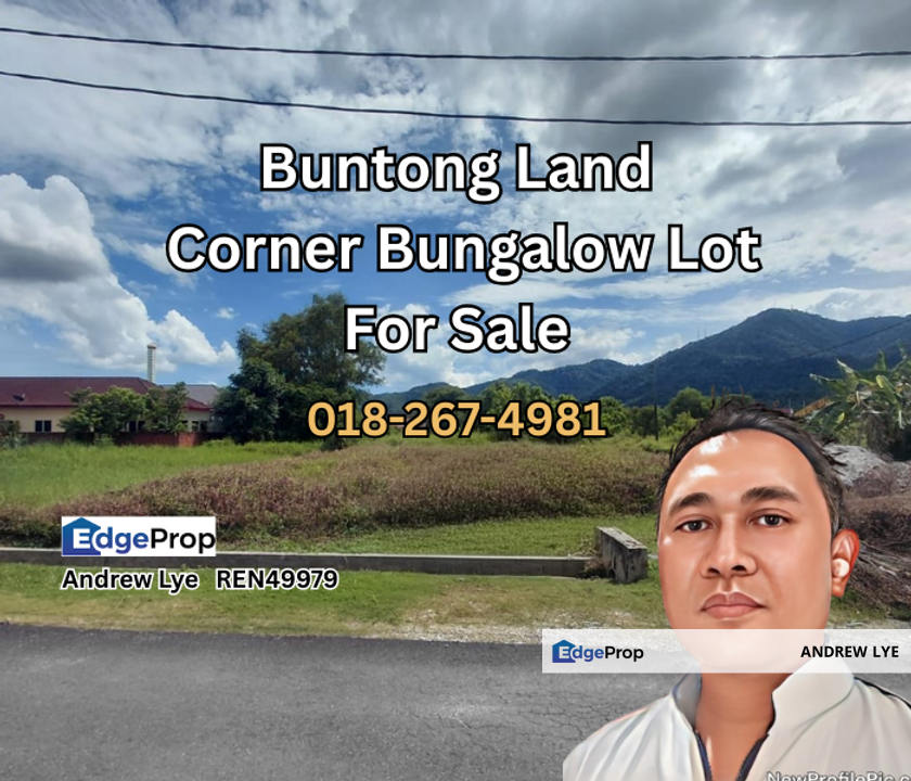 Buntong Residential Land Corner Lot for Sale , Perak, Ipoh