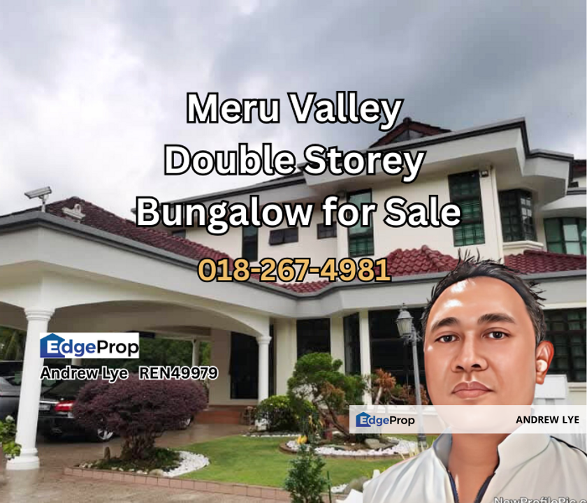 Meru Valley Double Storey Bungalow for Sale , Perak, Ipoh