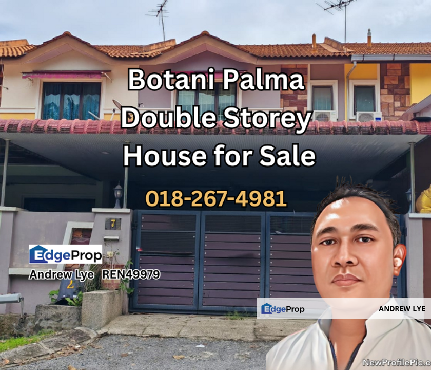 Bandar Seri Botani Palma Double Storey House for Sale , Perak, Ipoh