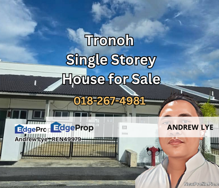 Tronoh Single Storey House for Sale Brand New, Perak, Kinta