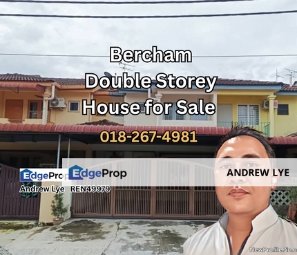 Bercham Double Storey House for Sale , Perak, Ipoh