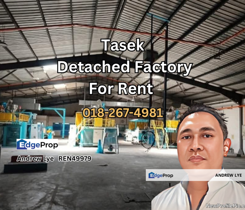 Kawasan Perindustrian Tasek Detached Factory for Rent, Perak, Ipoh