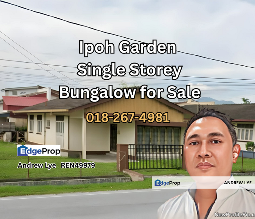 Ipoh Garden Single Storey Bungalow House for Sale , Perak, Ipoh
