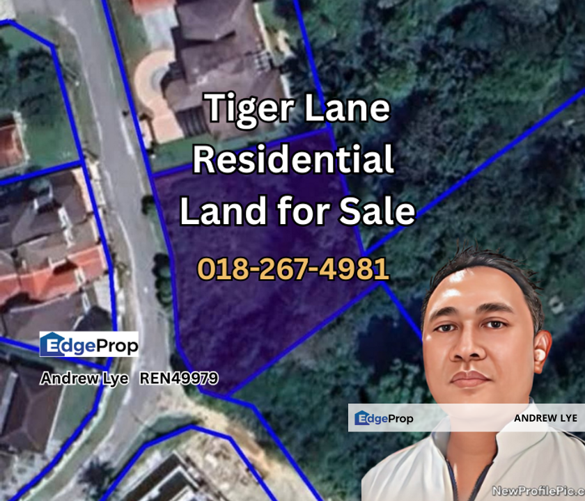 Tiger Lane Residential land 16,165sqft for Sale , Perak, Ipoh