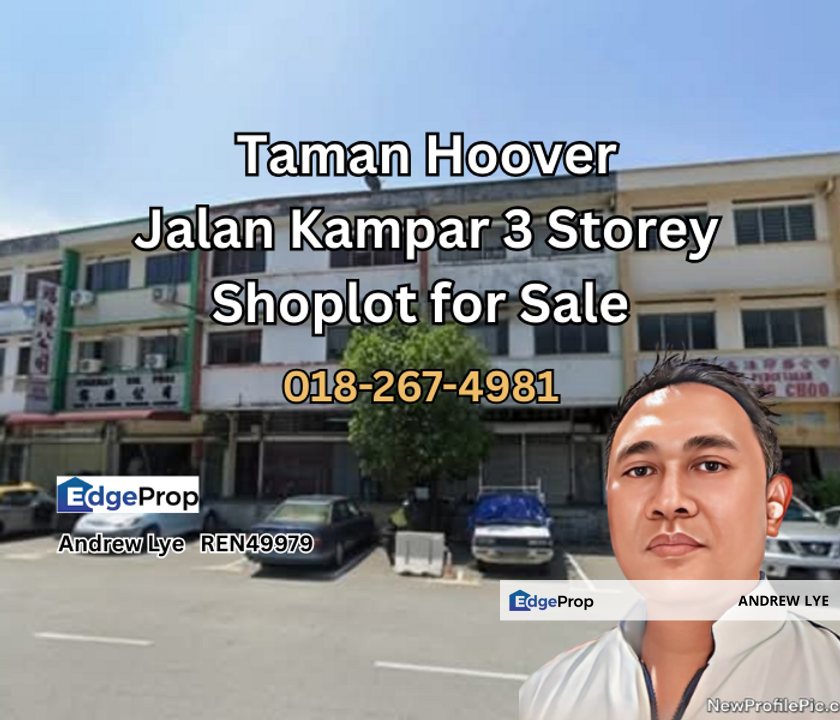 Taman Hoover Jalan Kampar 3 Storey Shoplot for Sale , Perak, Ipoh