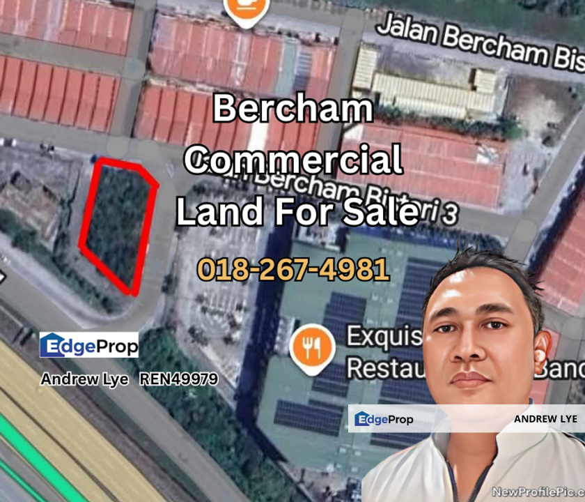 Bercham Commercial Land For Sale , Perak, Ipoh