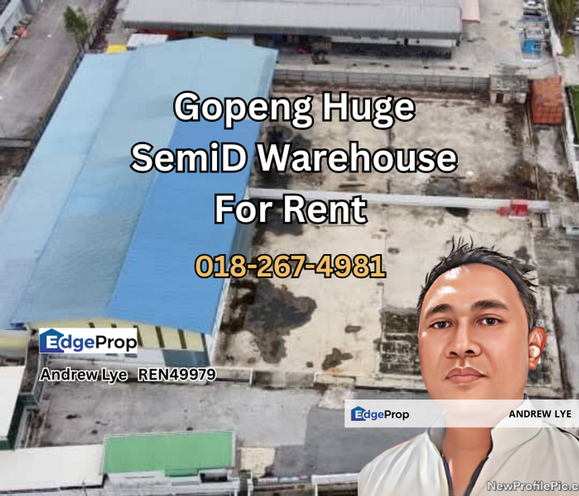 Gopeng Semi Detached Warehouse for Rent , Perak, Ipoh