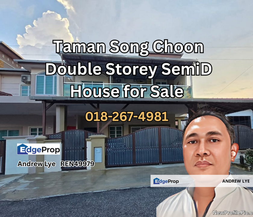 Taman Song Choon Double Storey Semi Detached House For Sale , Perak, Ipoh