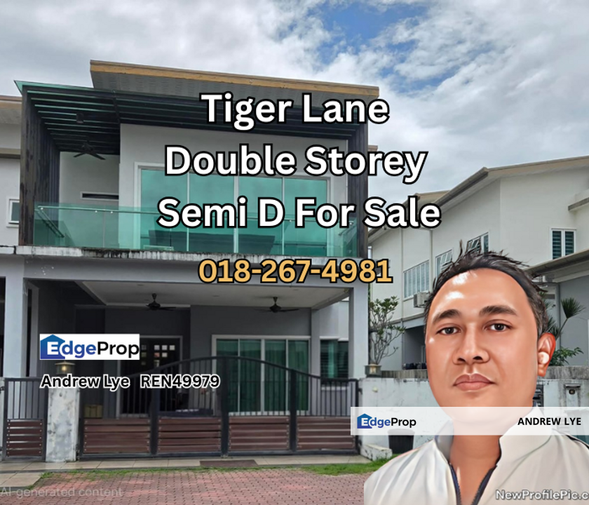 Tiger Lane Double Storey Semi Detached Luxury House for Sale , Perak, Ipoh