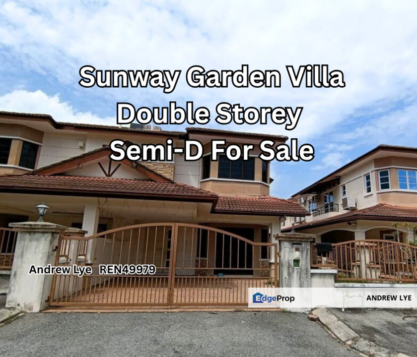 Sunway Garden Villa Double Storey Semi Detached House for Sale, Perak, Ipoh