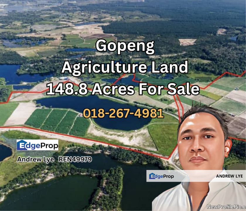 Gopeng Agriculture Land 148.8 Acres for Sale  , Perak, Kampar