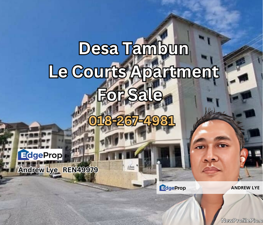 Desa Tambun Le Courts Apartment For Sale, Perak, Kinta