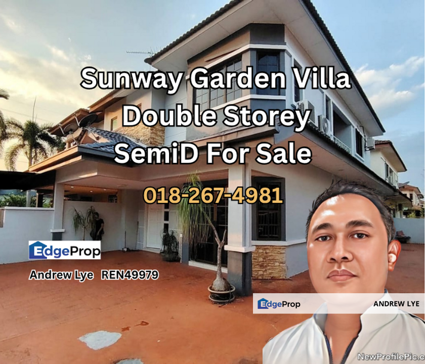Sunway Garden Villa Double Storey Semi Detached House For Sale , Perak, Ipoh