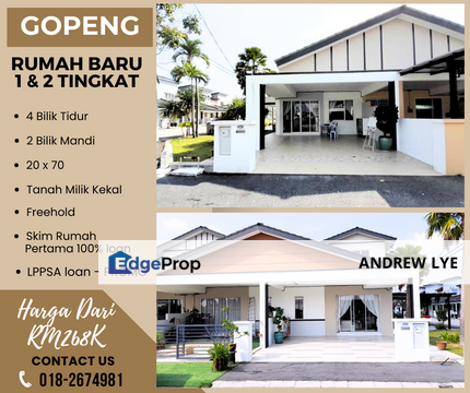 GOPENG SIERRA BERINGIN RUMAH BARU 1 & 2 TINGKAT , Perak, Gopeng