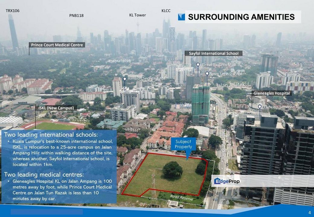 Development Land 3.38 Acres (Facing Mainroad) Jalan Ampang For Sale, Kuala Lumpur, Ampang