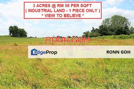 * PUNCAK ALAM 3 ACRE @ RM58 IND. LAND ( FOR SALE ), Selangor, Bandar Puncak Alam