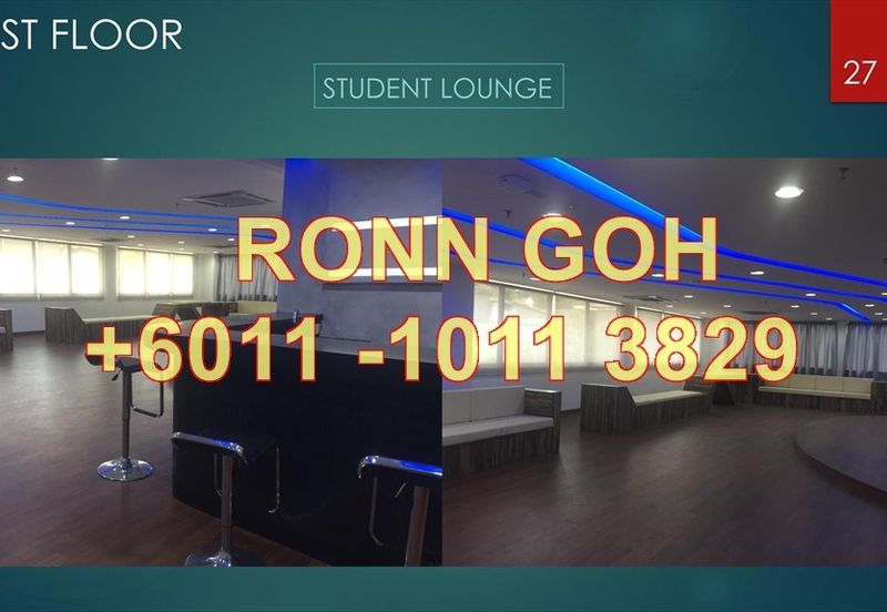 PETALING JAYA CITY CENTRE : MODERN & FULLY FURNISHED 120,000 SQFT COLLEGE/ UNIVERSITY COMPLEX ( FOR SALE ) * 八打靈再也市中心：現代設計的 120,000 平方英尺設施齊全的學院（ 出售 ）