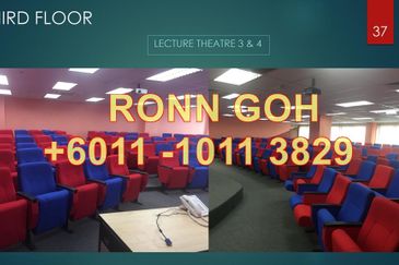 PETALING JAYA CITY CENTRE : MODERN & FULLY FURNISHED 120,000 SQFT COLLEGE/ UNIVERSITY COMPLEX ( FOR SALE ) * 八打靈再也市中心：現代設計的 120,000 平方英尺設施齊全的學院（ 出售 ）